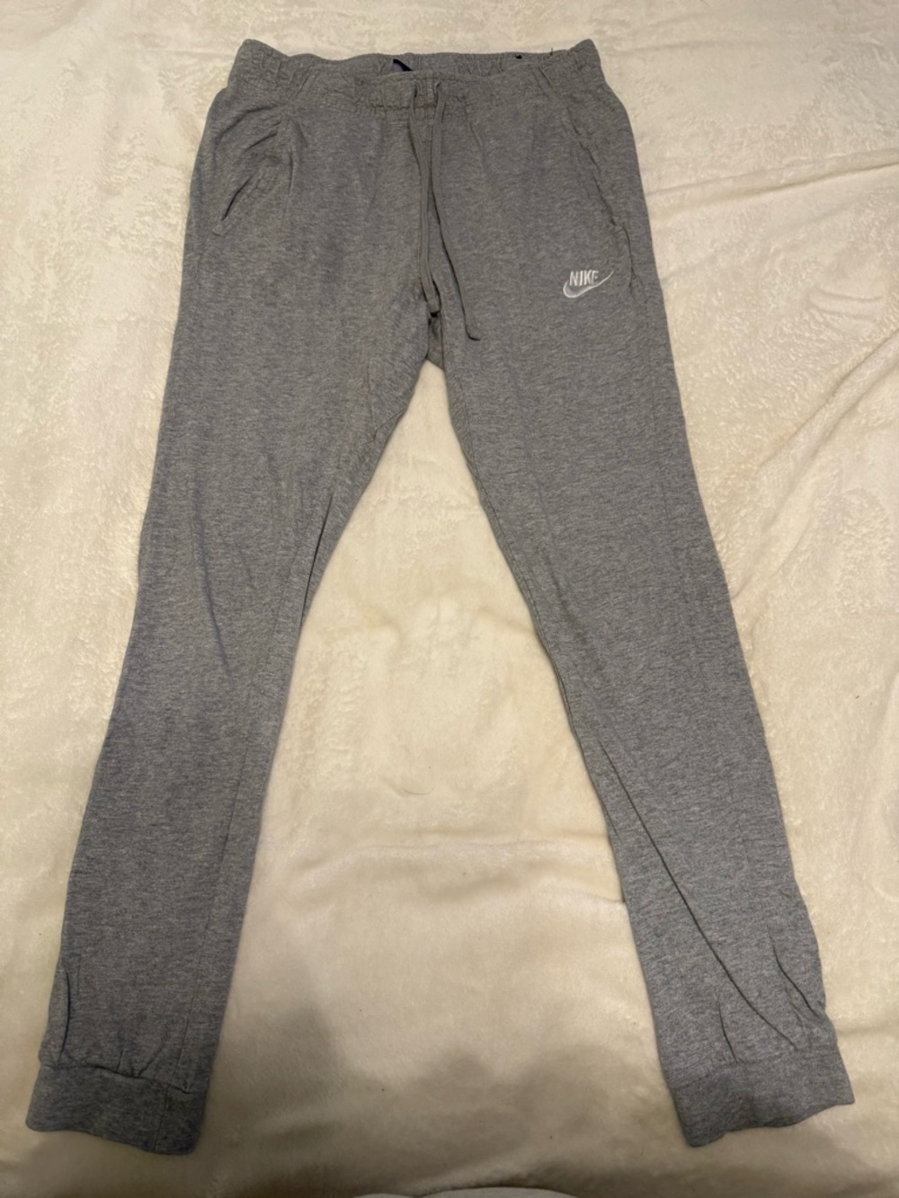 Nike Grey Heather Fleece Jogger Pants
